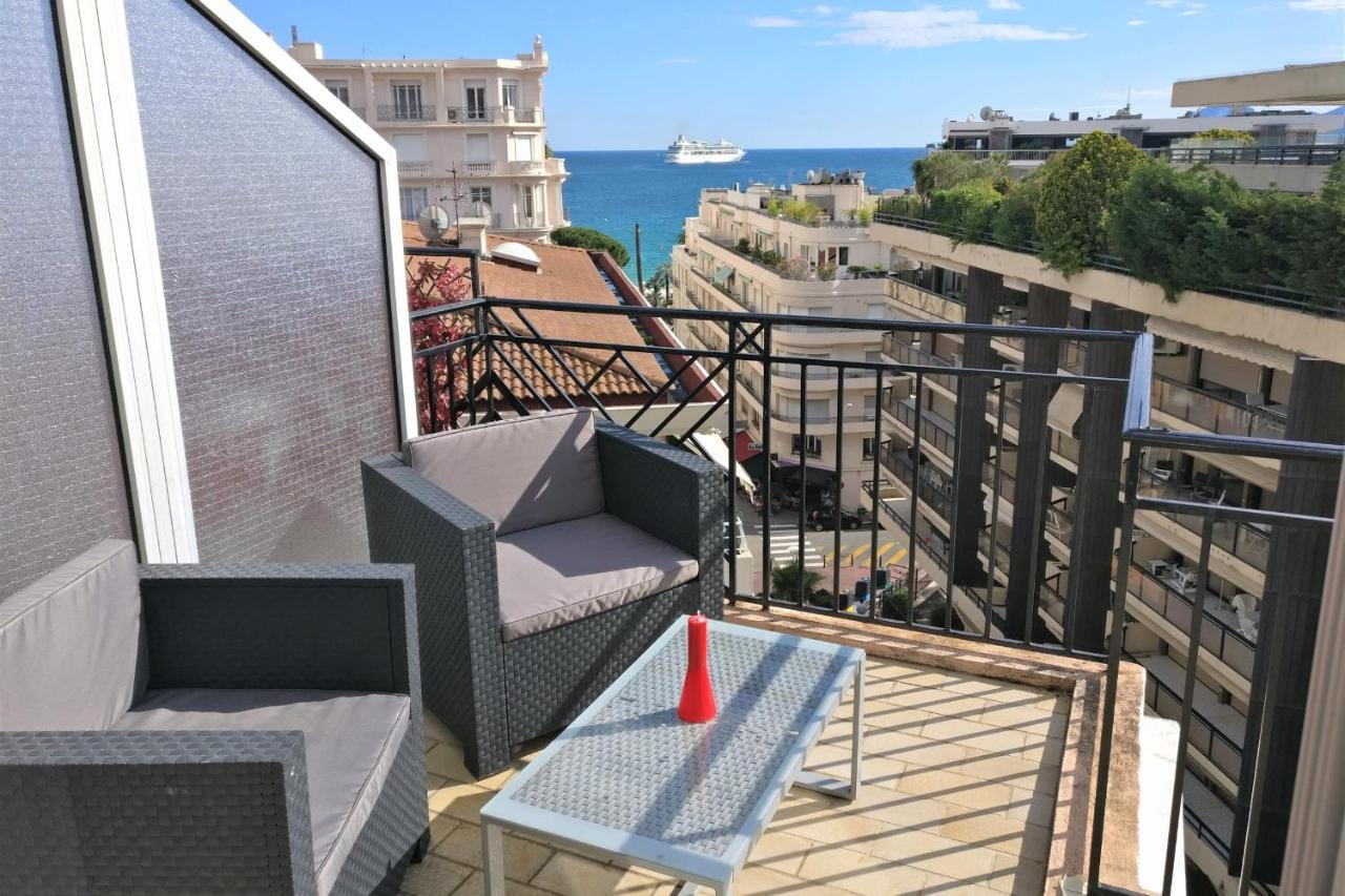 Nice Apartment Last Floor With Terrace And Clear View On The Sea Cannes Esterno foto